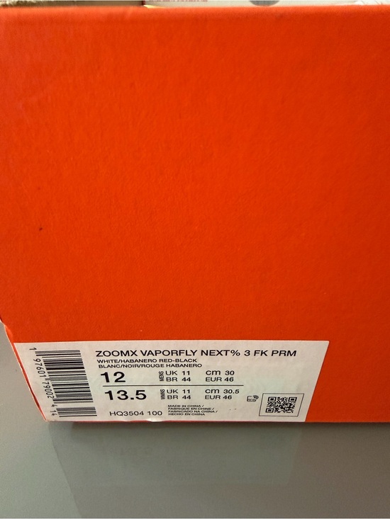 New Nike Zoomx Vaporfly Next% 3 FK size 12 mens HQ3504-100 main image 6